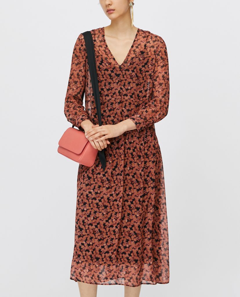 MAX&Co. - Đầm midi cổ V phom suông Floral Georgette