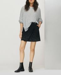 MAX&Co. - Áo cardigan nữ tay dài cổ tròn Ribbed Sequins