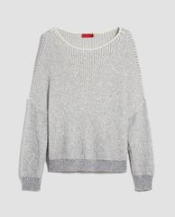 MAX&Co. - Áo cardigan nữ tay dài cổ tròn Ribbed Sequins