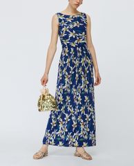 MAX&Co. - Đầm midi sát nách cổ tròn Micro Pleated Jersey