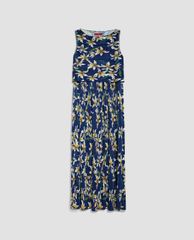 MAX&Co. - Đầm midi sát nách cổ tròn Micro Pleated Jersey