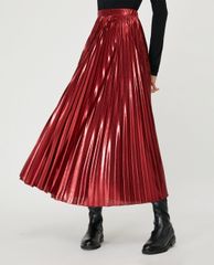 MAX&Co. - Chân váy midi xếp li Pleated Metallic