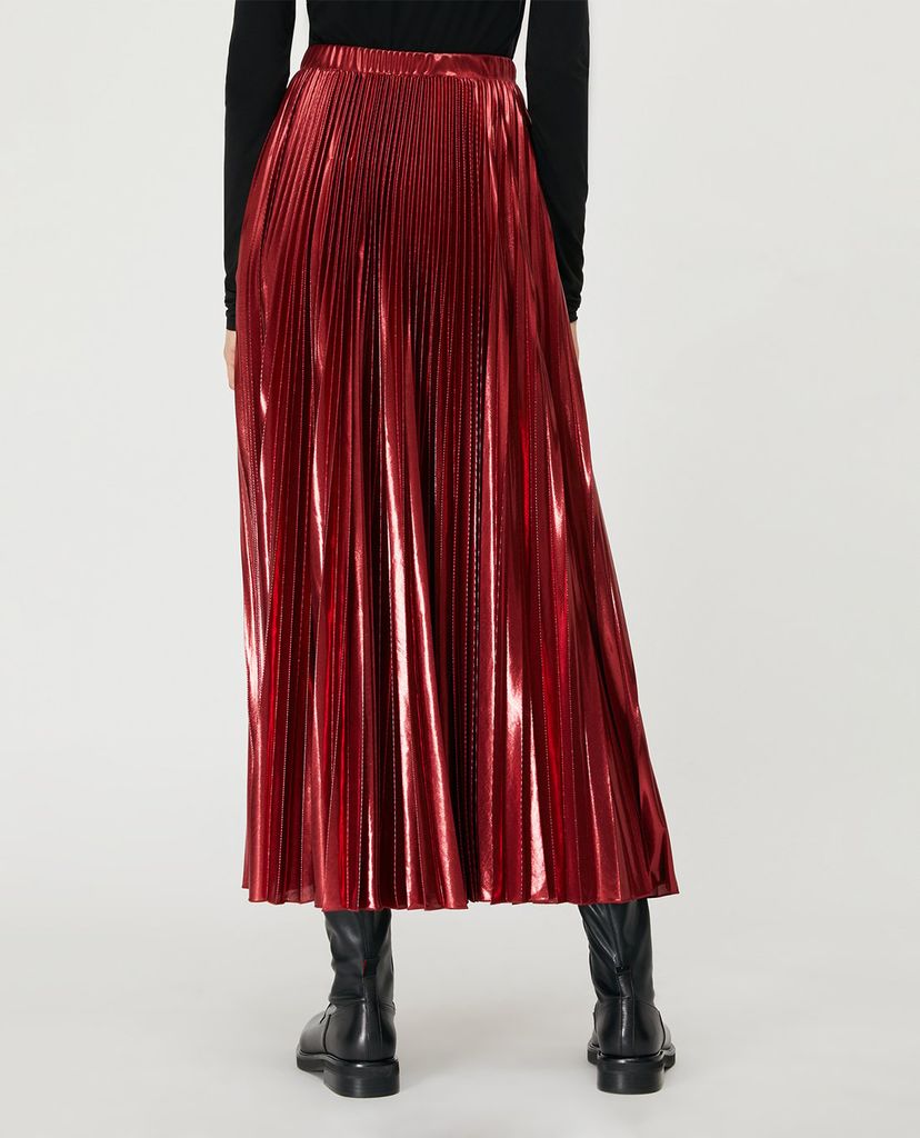 MAX&Co. - Chân váy midi xếp li Pleated Metallic