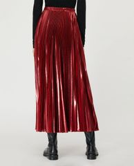 MAX&Co. - Chân váy midi xếp li Pleated Metallic