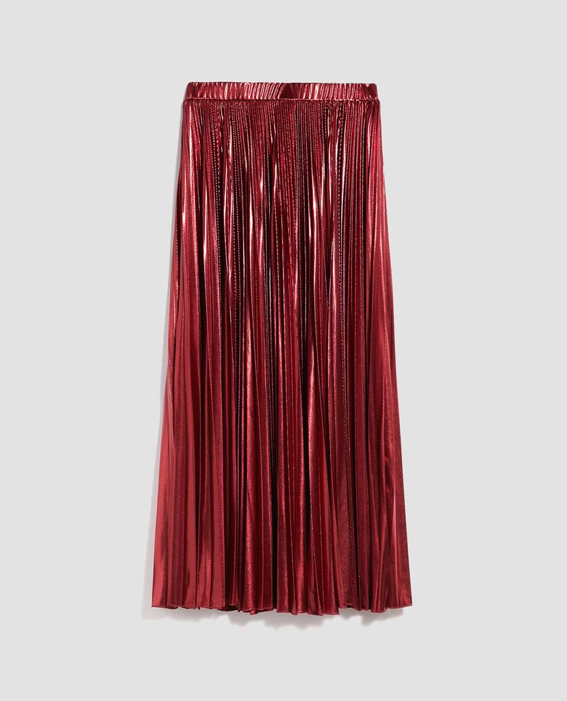 MAX&Co. - Chân váy midi xếp li Pleated Metallic