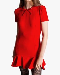 DSQUARED2 - Đầm mini phom ôm viền bèo Ruffle