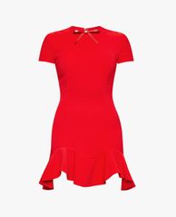 DSQUARED2 - Đầm mini phom ôm viền bèo Ruffle