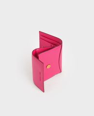 CHARLES & KEITH - Ví nữ mini dạng gập Snap Button