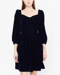 GIGI - Đầm mini cổ vuông tay dài Lantern Sleeve