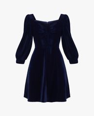GIGI - Đầm mini cổ vuông tay dài Lantern Sleeve