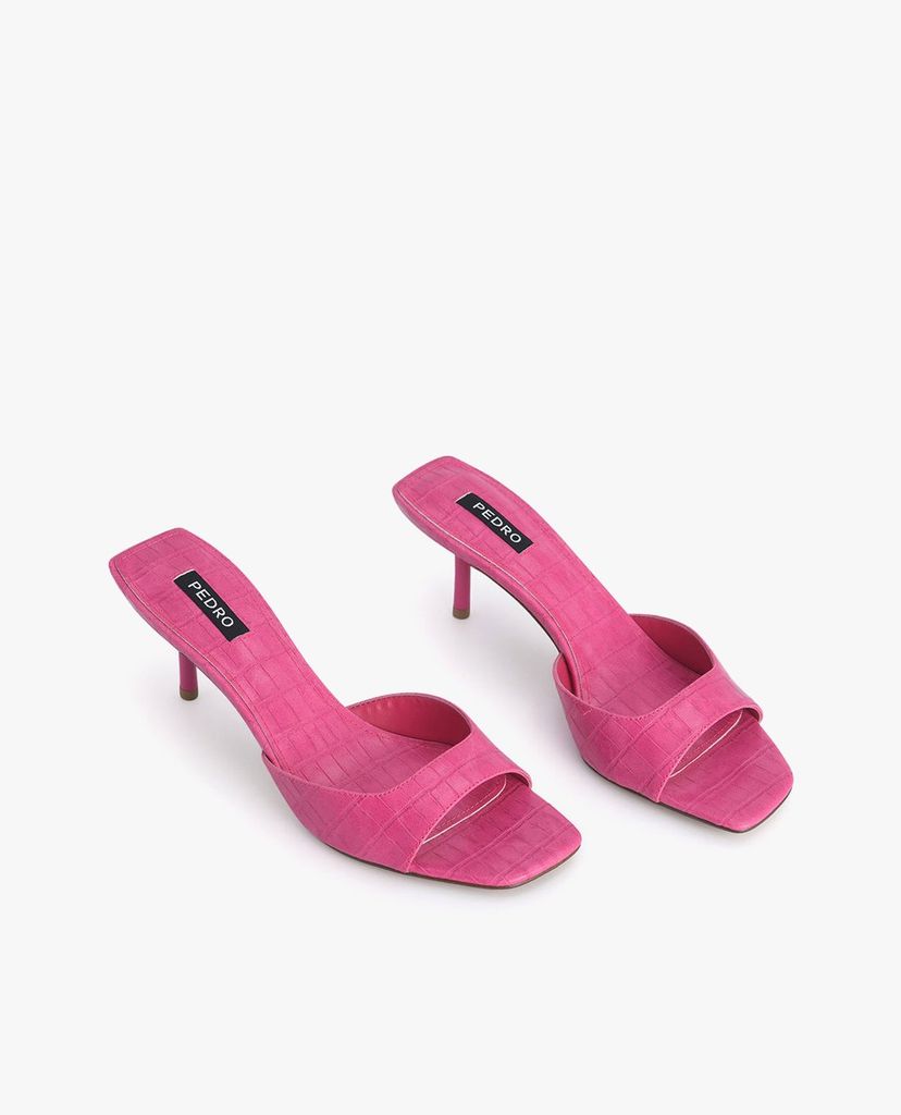 PEDRO - Giày cao gót hở mũi Croc Effect