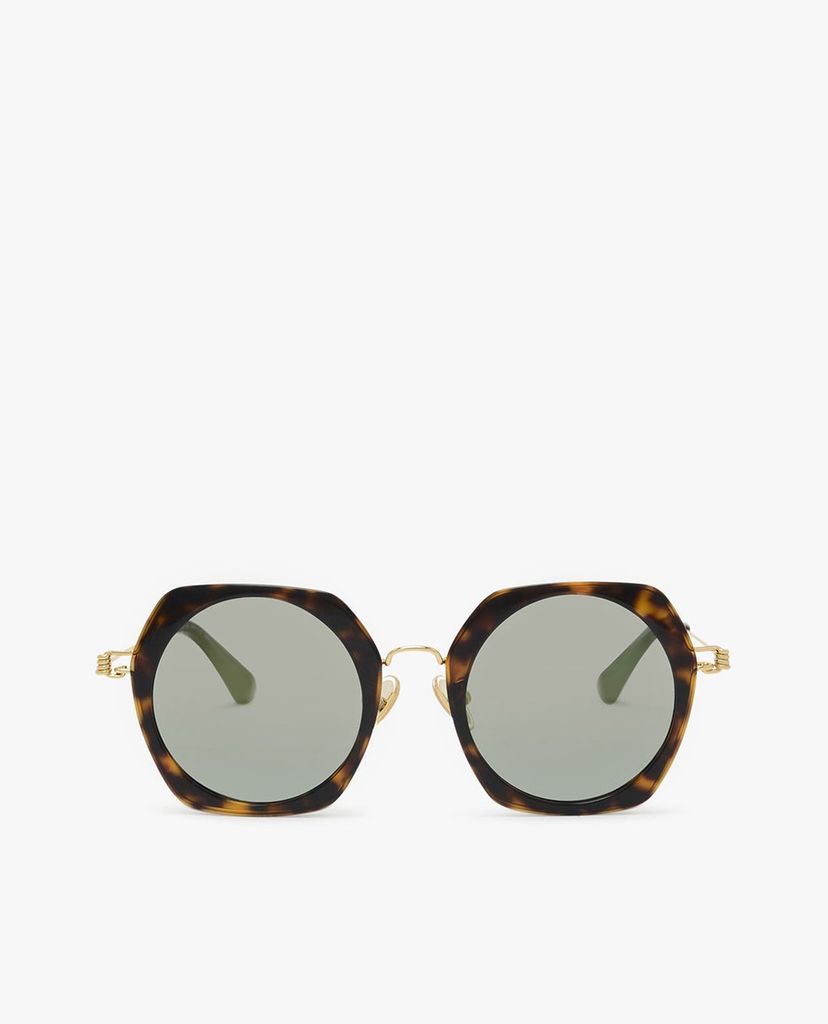CHARLES & KEITH - Kính mát nữ gọng tròn Geometric Frame