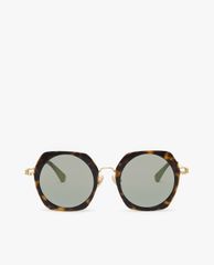 CHARLES & KEITH - Kính mát nữ gọng tròn Geometric Frame