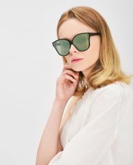 CHARLES & KEITH - Kính mát nữ gọng oversize Acetate Frame