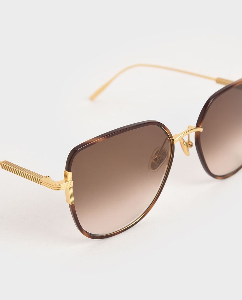 CHARLES & KEITH - Kính mát nữ Swarovski® Crystal Pearl Embellished
