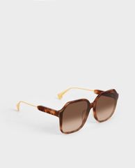 CHARLES & KEITH - Kính mát nữ gọng vuông Acetate Butterfly