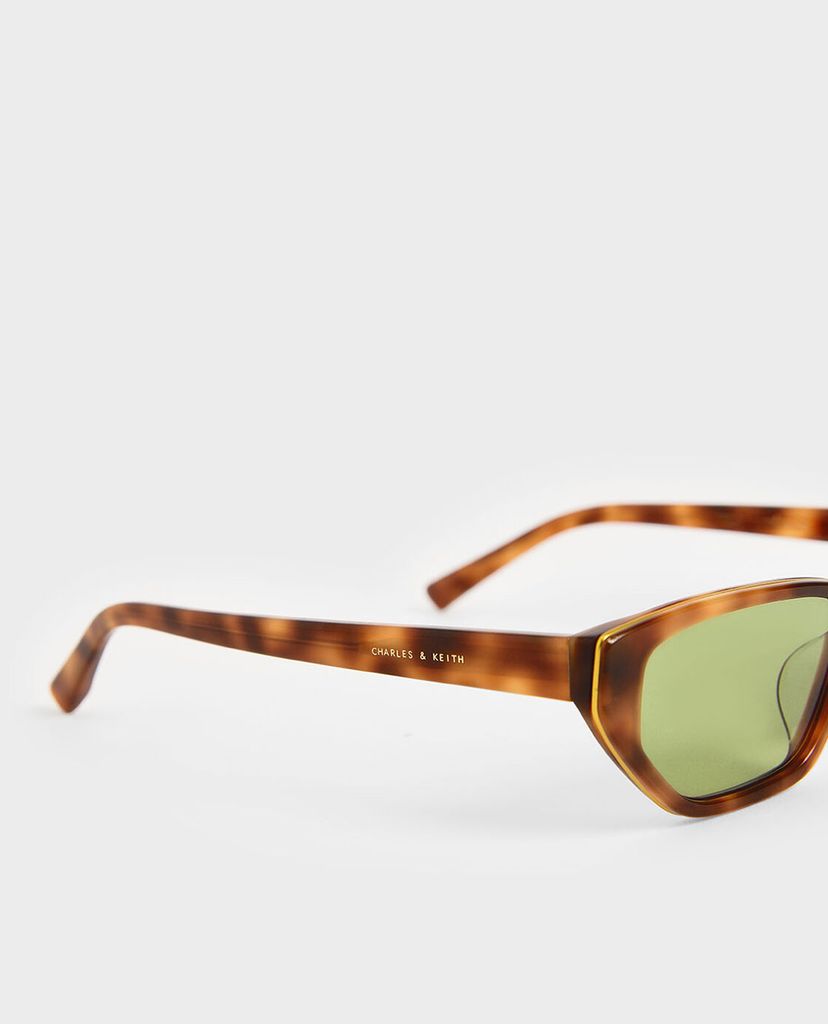 CHARLES & KEITH - Kính mát nữ gọng mắt mèo Acetate