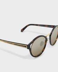 CHARLES & KEITH - Kính mát nữ mắt mèo Round Thick Frame