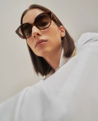 CHARLES & KEITH - Kính mát gọng mắt mèo Acetate Cat Eye