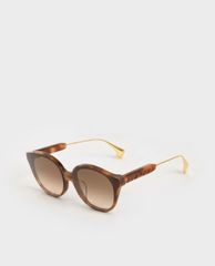 CHARLES & KEITH - Kính mát gọng mắt mèo Acetate Cat Eye