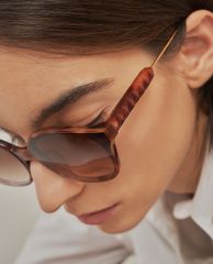 CHARLES & KEITH - Kính mát gọng mắt mèo Acetate Cat Eye