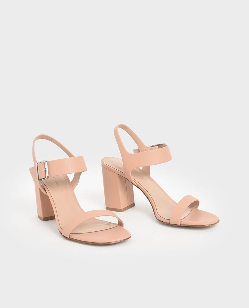 CHARLES & KEITH - Giày cao gót quai ngang Block Heel