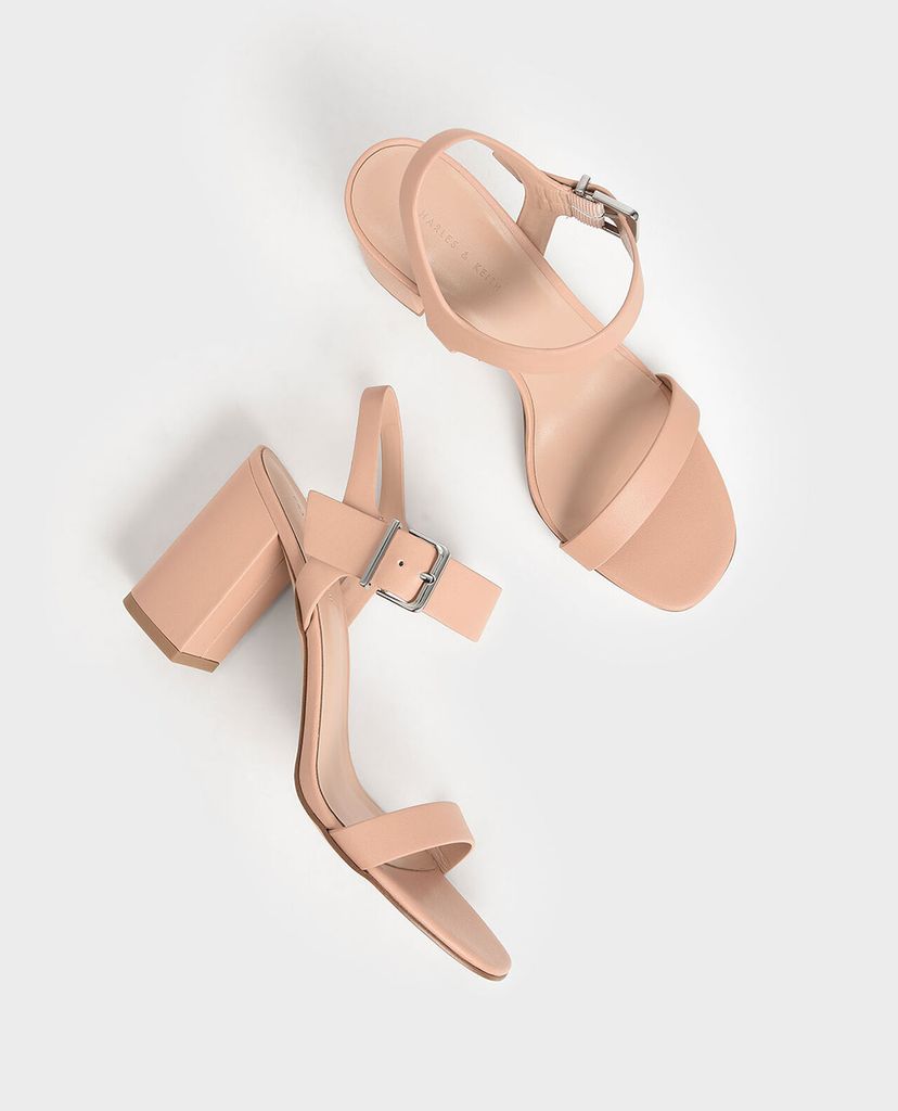 CHARLES & KEITH - Giày cao gót quai ngang Block Heel