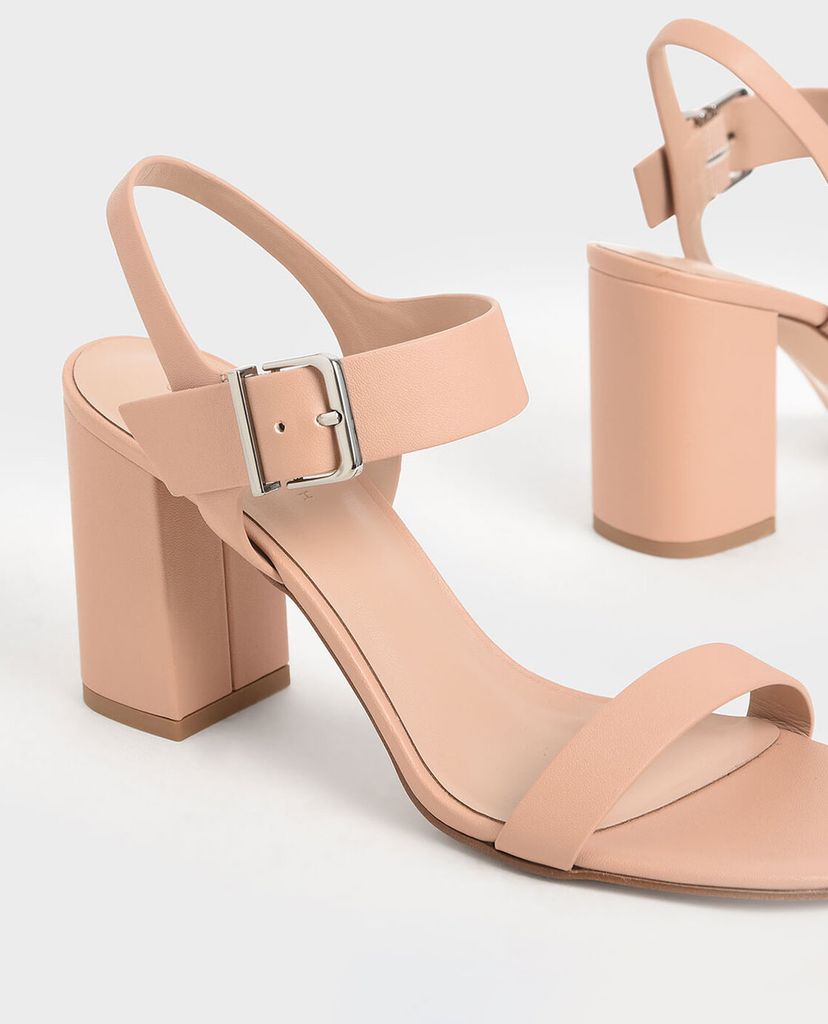 CHARLES & KEITH - Giày cao gót quai ngang Block Heel