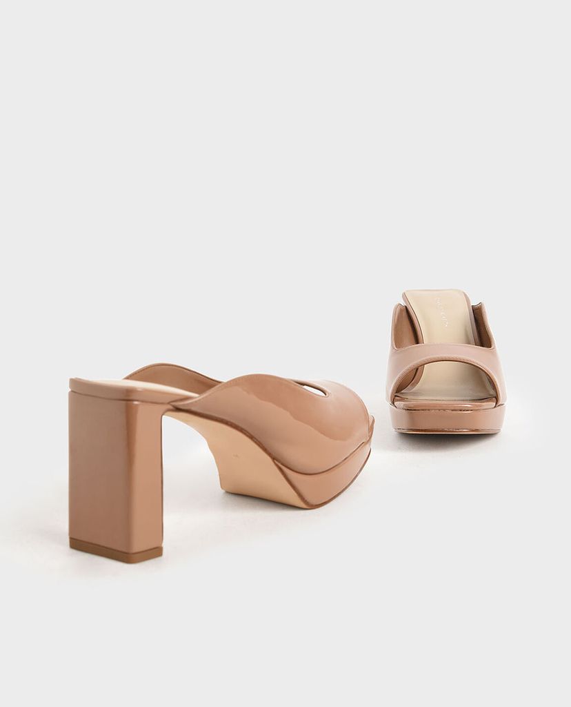 CHARLES & KEITH - Giày cao gót đế trụ Platform
