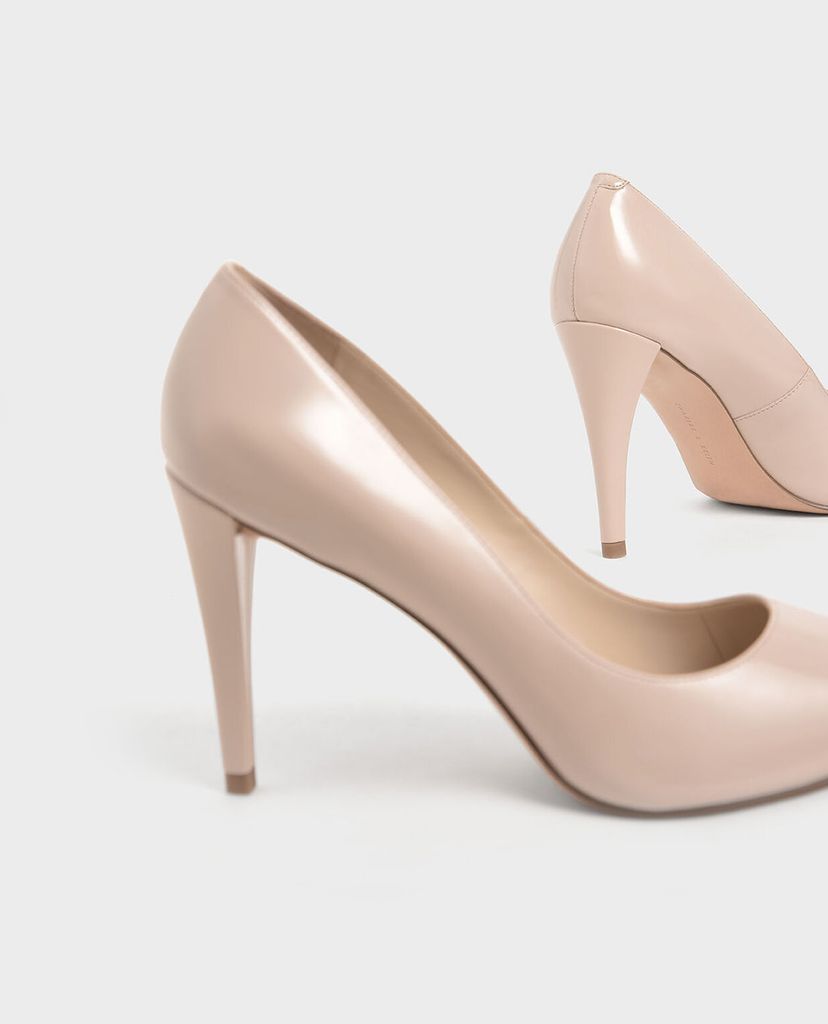CHARLES & KEITH - Giày cao gót mũi nhọn Patent Pointed Toe Stiletto
