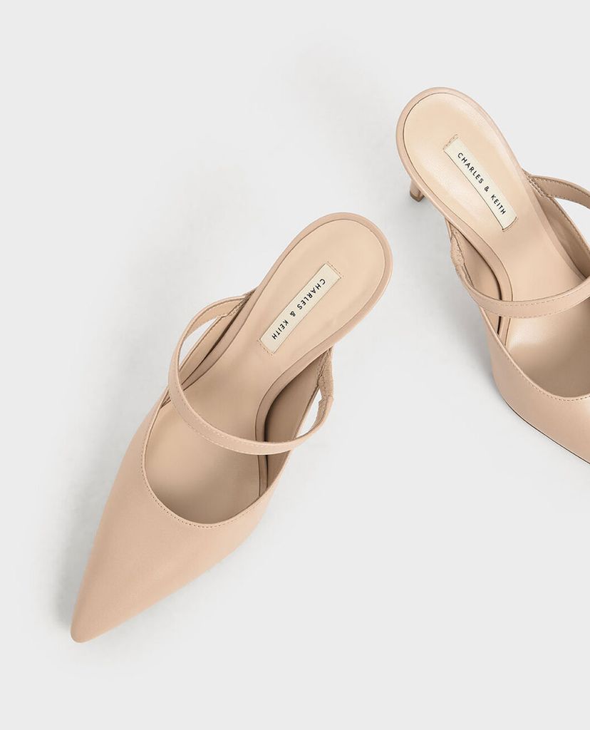 CHARLES & KEITH - Giày cao gót mũi nhọn Mary Jane Stiletto