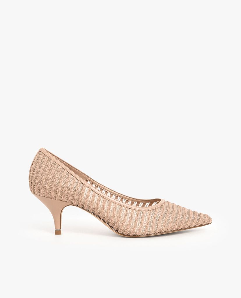 CHARLES & KEITH - Giày cao gót Mesh Pointed Toe Pumps