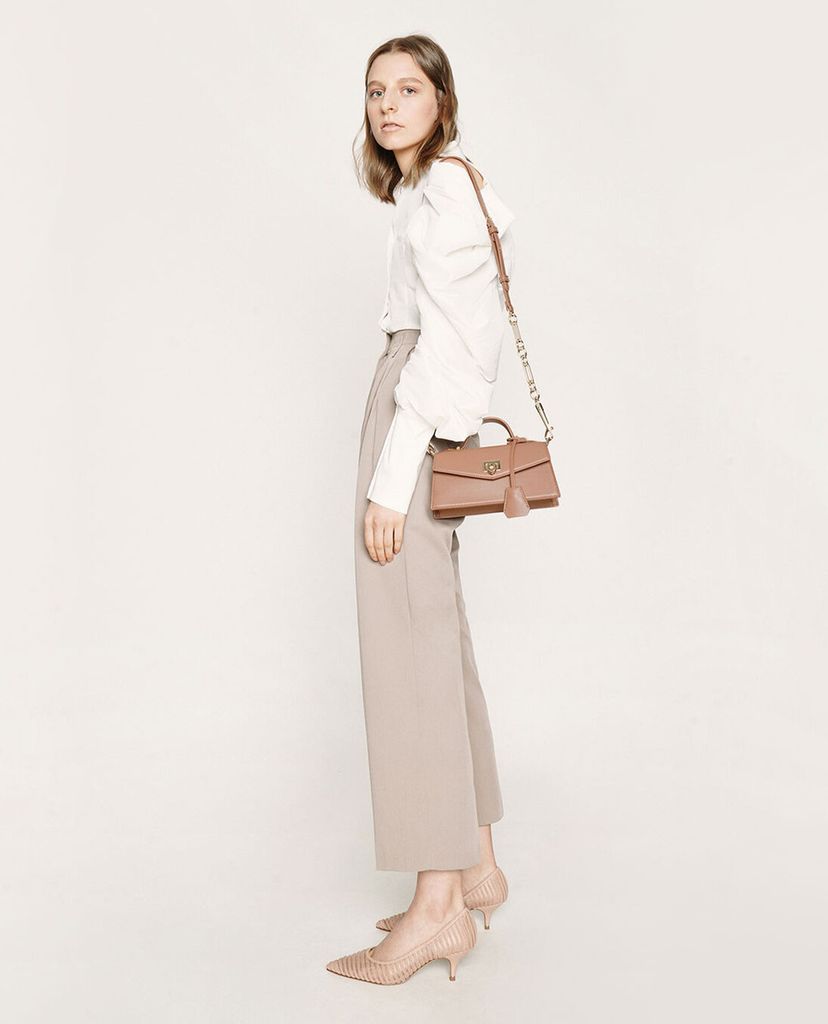 CHARLES & KEITH - Giày cao gót Mesh Pointed Toe Pumps