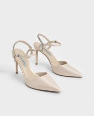 CHARLES & KEITH - Giày cao gót mũi nhọn quai mảnh thanh lịch