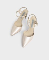 CHARLES & KEITH - Giày cao gót mũi nhọn quai mảnh thanh lịch