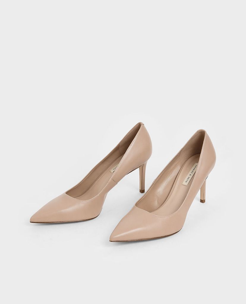 CHARLES & KEITH - Giày cao gót mũi nhọn Glitter Stiletto Pumps