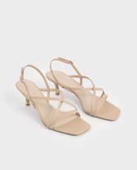 CHARLES & KEITH - Giày cao gót quai mảnh Strappy Slingback