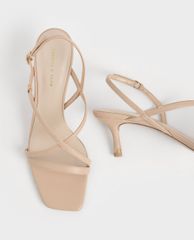 CHARLES & KEITH - Giày cao gót quai mảnh Strappy Slingback