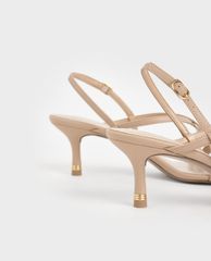 CHARLES & KEITH - Giày cao gót quai mảnh Strappy Slingback