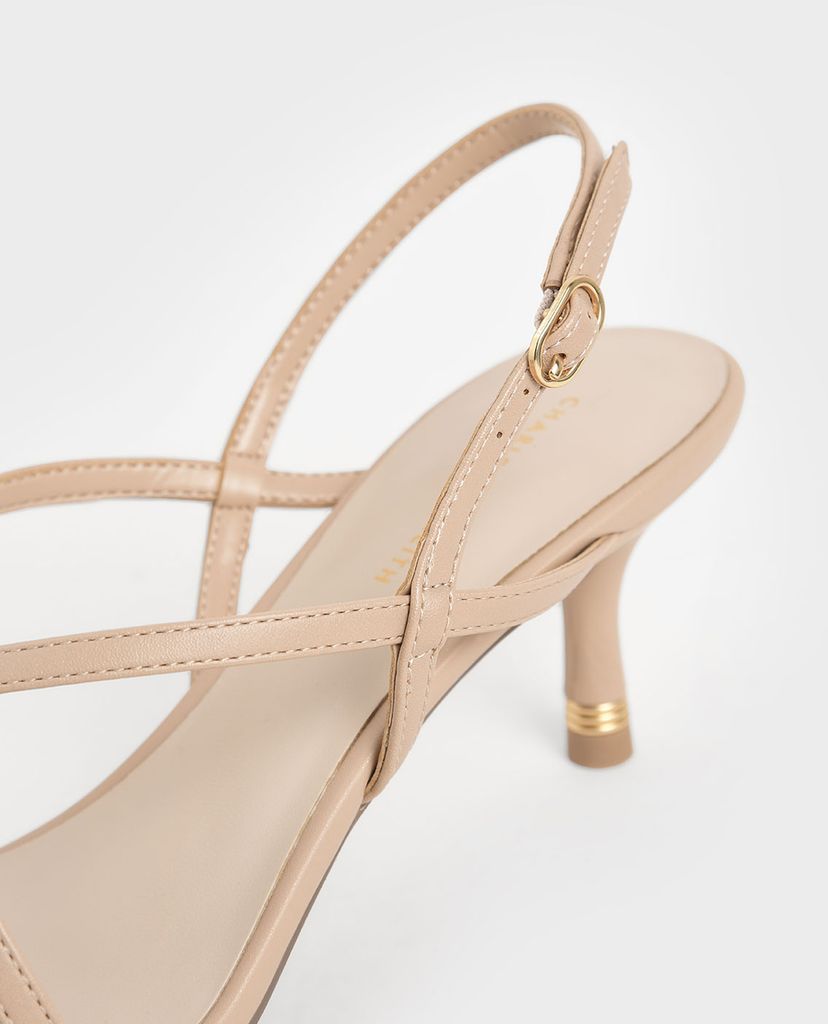 CHARLES & KEITH - Giày cao gót quai mảnh Strappy Slingback