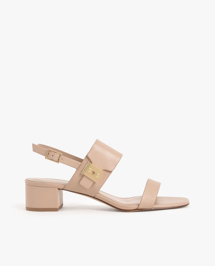 CHARLES & KEITH - Giày cao gót sandals Metal Buckle