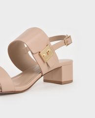 CHARLES & KEITH - Giày cao gót sandals Metal Buckle