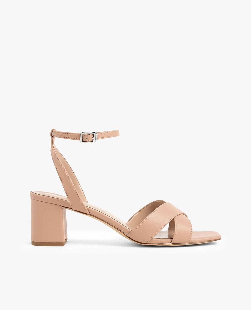 CHARLES & KEITH - Giày cao gót quai chéo Criss Cross Block
