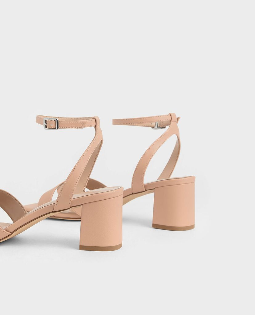 CHARLES & KEITH - Giày cao gót quai chéo Criss Cross Block