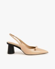CHARLES & KEITH - Giày cao gót mũi nhọn Bow Slingback