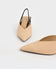 CHARLES & KEITH - Giày cao gót mũi nhọn Textured Blade