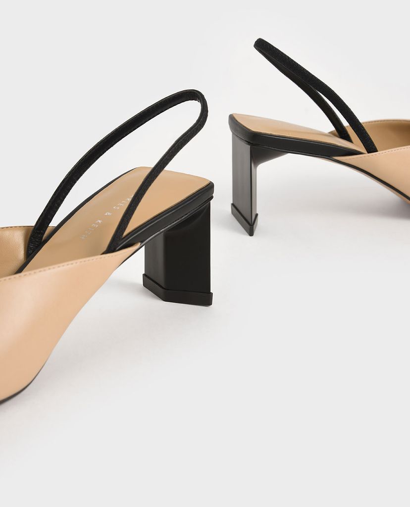 CHARLES & KEITH - Giày cao gót mũi nhọn Textured Blade