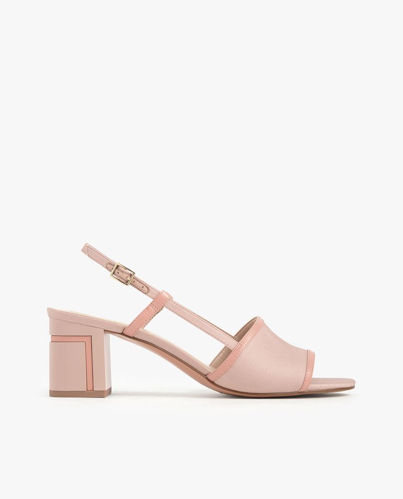 CHARLES & KEITH - Giày cao gót hở mũi đế trụ thời trang
