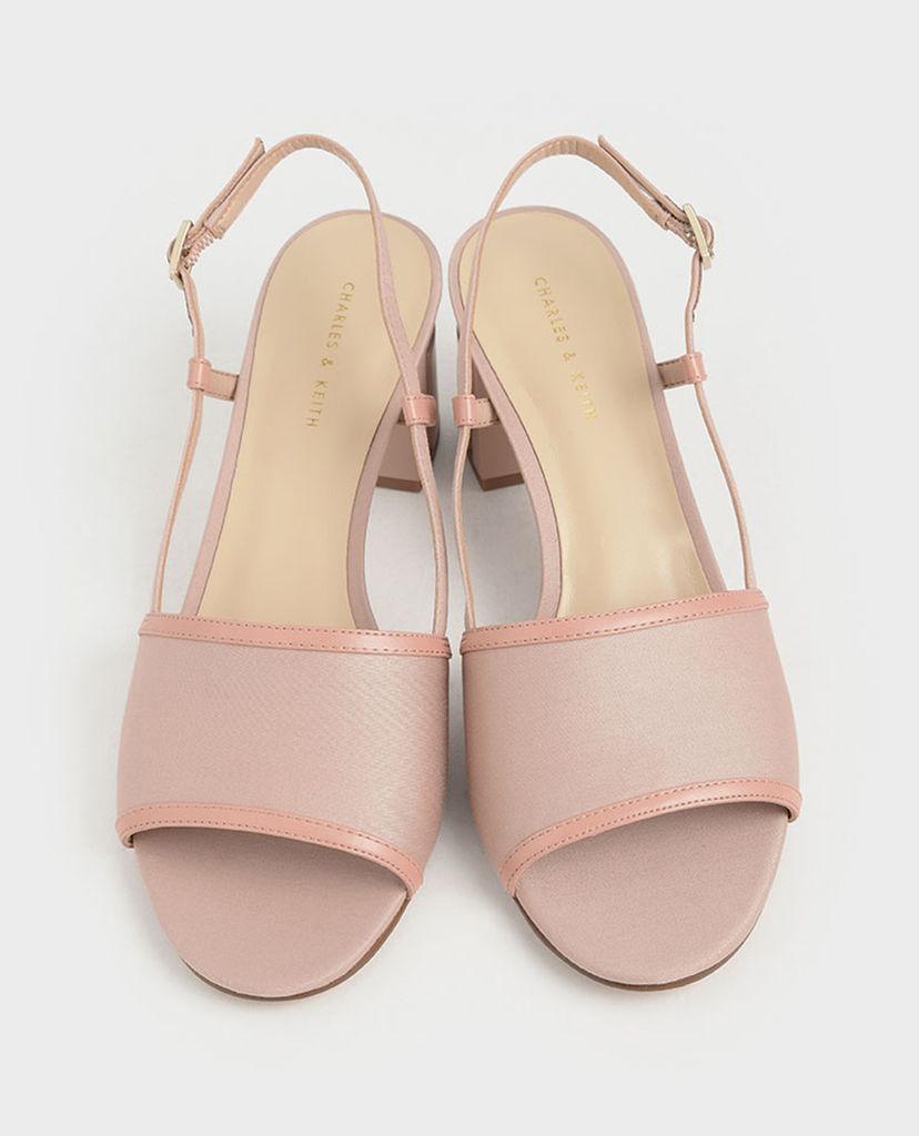 CHARLES & KEITH - Giày cao gót hở mũi đế trụ thời trang
