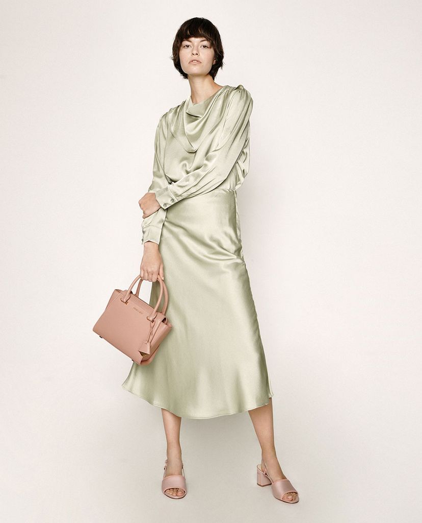 CHARLES & KEITH - Giày cao gót hở mũi đế trụ thời trang